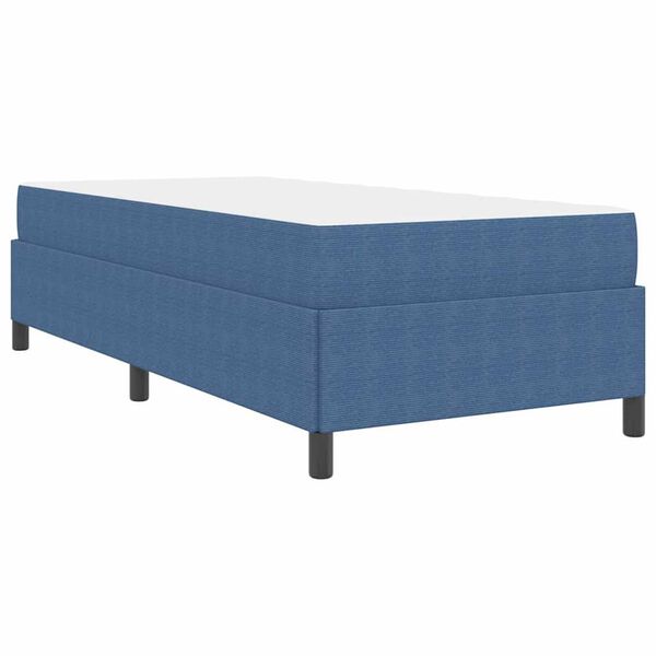 vidaXL Σκελετός Κρεβατιού Μπλε 90 x 190 cm Βελούδο