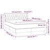 vidaXL &Kappa;&rho;&epsilon;&beta;ά&tau;&iota; Boxspring &mu;&epsilon; &Sigma;&tau;&rho;ώ&mu;&alpha; &Kappa;&rho;&epsilon;&mu; 140x190 &epsilon;&kappa;. &Upsilon;&phi;&alpha;&sigma;&mu;ά&tau;&iota;&nu;&omicron;