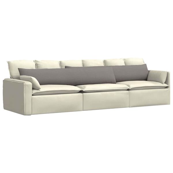 vidaXL Μαξιλάρι Καναπέ 2 pcs Taupe 200 x 40 εκ. ύφασμα