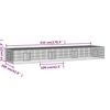 vidaXL Κλουβί Κουνελιών 4 Πάνελ 433x109x54 εκ. από Γαλβανισμένο Σίδερο