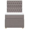 vidaXL &Kappa;&rho;&epsilon;&beta;ά&tau;&iota; Boxspring &mu;&epsilon; &Sigma;&tau;&rho;ώ&mu;&alpha; Taupe 90x190 &epsilon;&kappa;.&Upsilon;&phi;&alpha;&sigma;&mu;ά&tau;&iota;&nu;&omicron;