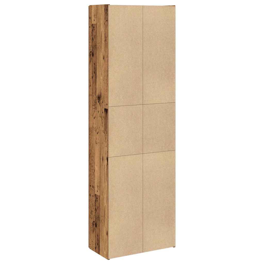 vidaXL Highboard Παλιό ξύλο 60x32x190 cm Κατασκευασμένο ξύλο