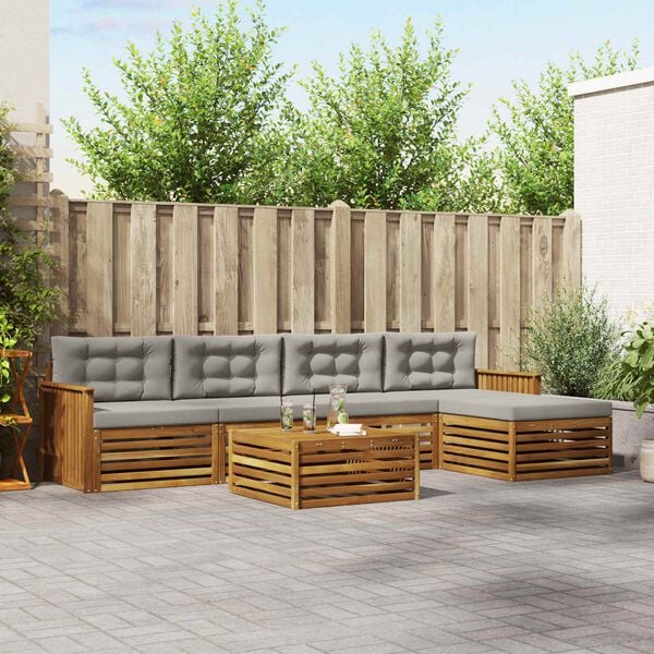 vidaXL &Sigma;&epsilon;&iota;&rho;ά &Kappa;&alpha;&nu;&alpha;&pi;έ &Epsilon;&xi;&omega;&tau;&epsilon;&rho;&iota;&kappa;&omicron;ύ 6 pcs &Phi;&upsilon;&sigma;&iota;&kappa;ό &kappa;&alpha;&iota; &Alpha;&nu;&omicron;&iota;&chi;&tau;ό &Gamma;&kappa;&rho;&iota;