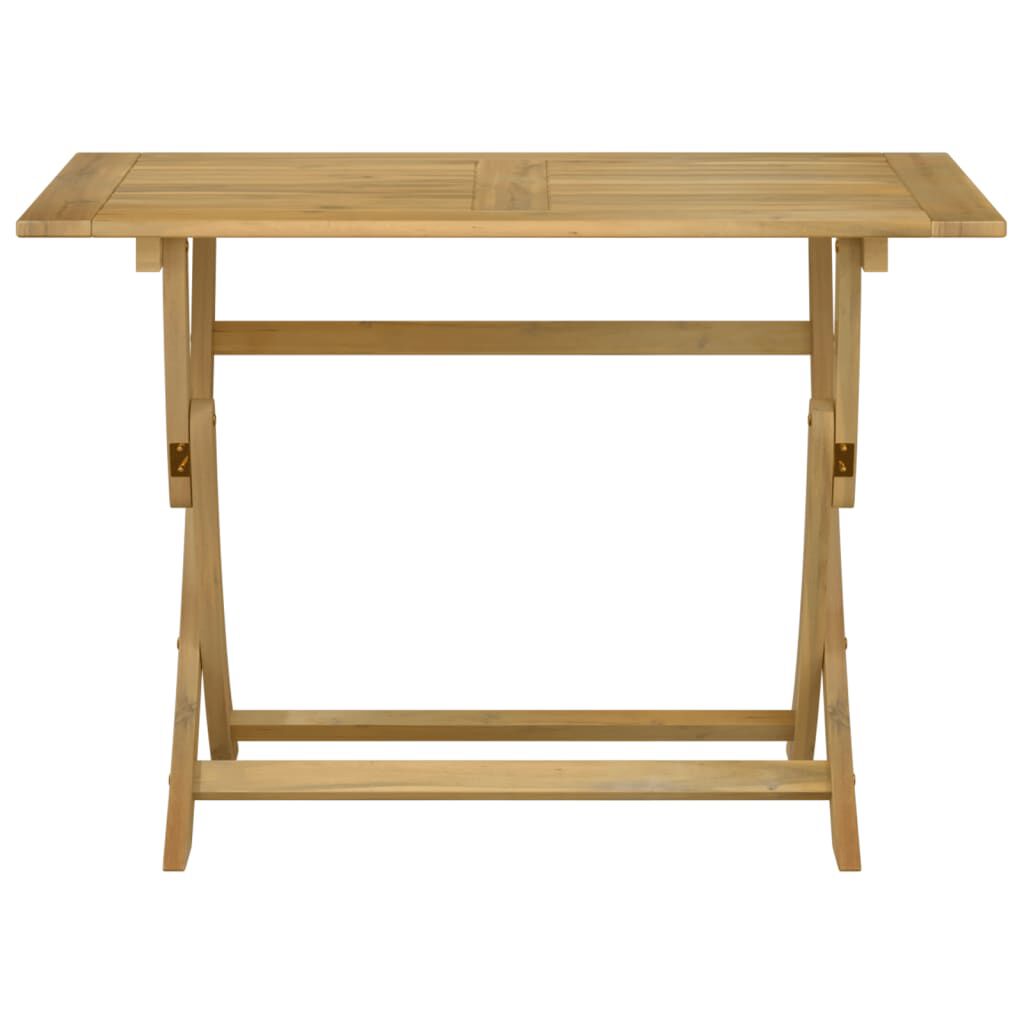 vidaXL Τραπέζι Κήπου Πτυσσόμενο 110x55x75 εκ. Μασίφ Ξύλο Ακακίας