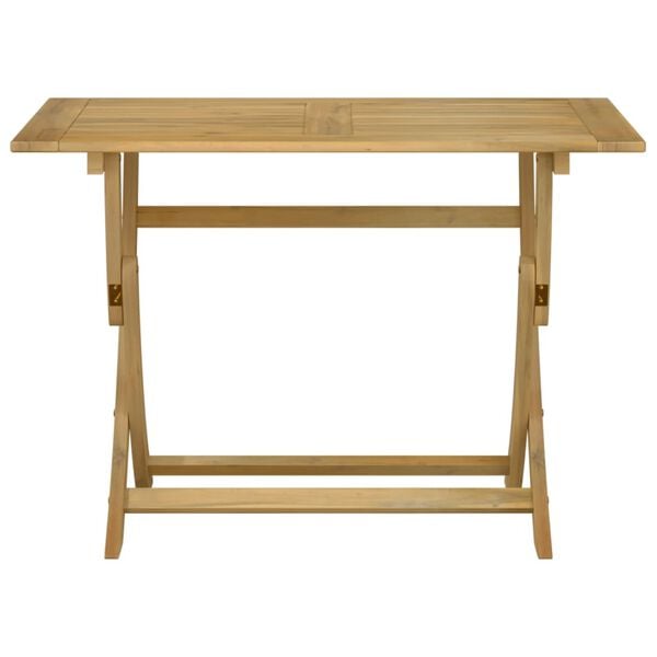 vidaXL Τραπέζι Κήπου Πτυσσόμενο 110x55x75 εκ. Μασίφ Ξύλο Ακακίας