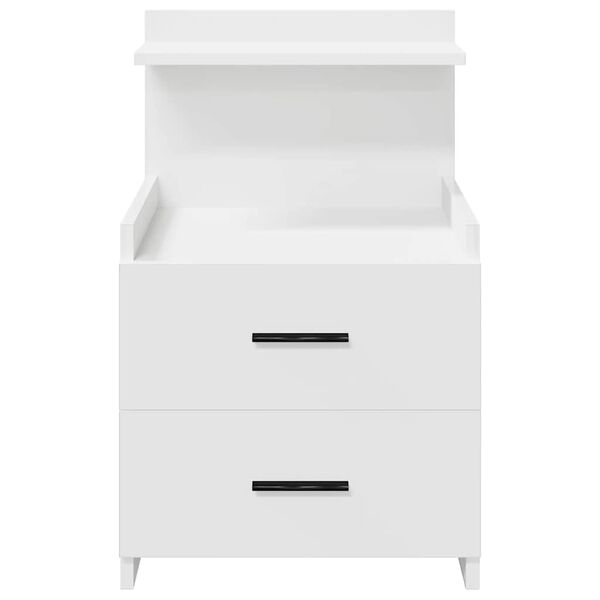 vidaXL Κομοδίνα 2 τεμ. με 2 Συρτάρια Λευκά 40x36,5x62 εκ.