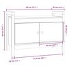 vidaXL Παγκάκι Χολ Λευκό 80x40x60 εκ. από Μασίφ Ξύλο Πεύκου
