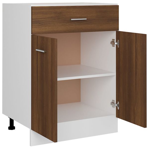 vidaXL Έπιπλο Με Συρτάρι Lyon Καφέ Δρυς 60x46x81,5 εκ. Επεξεργ. Ξύλο