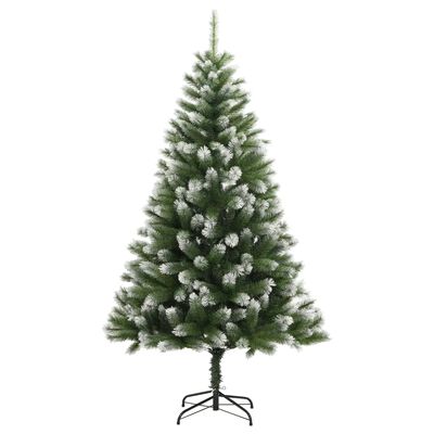 vidaXL Χριστουγεννιάτικο Δέντρο Τεχνητό Αρθρωτό με Χιόνι 180 εκ.