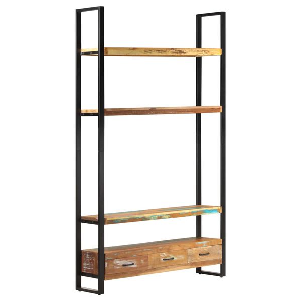 vidaXL Ραφιέρα 118 x 30 x 200 εκ. από Μασίφ Ανακυκλωμένο Ξύλο