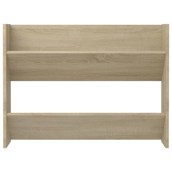 vidaXL Παπουτσοθήκη Τοίχου Sonoma Δρυς 80x18x60 εκ. Επεξ. Ξύλο
