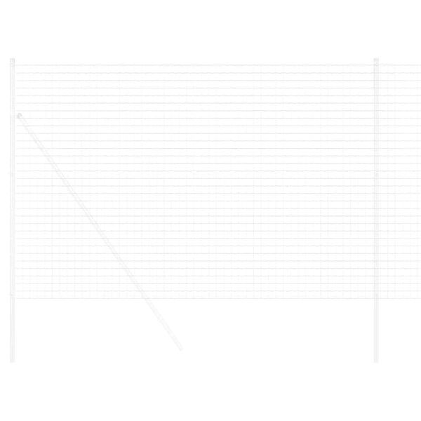 vidaXL Φράχτης Εuro Ασημί 1.6 x 10 m Χάλυβας με θερμή επιμετάλλωση