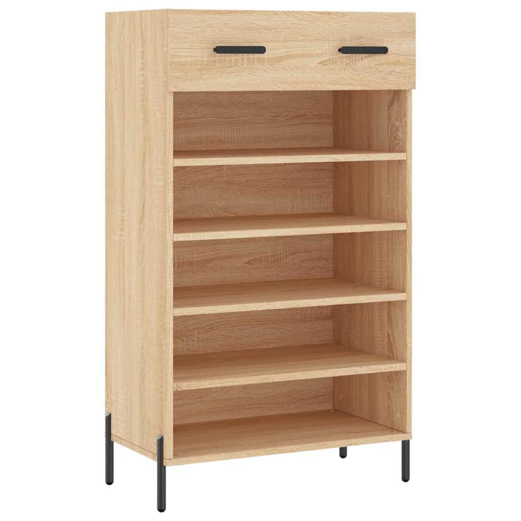 vidaXL Παπουτσοθήκη Sonoma Δρυς 60x35x105 εκ. από Επεξεργασμένο Ξύλο