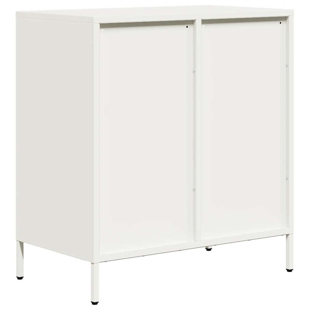 vidaXL Ντουλάπι Λευκό 68x39x73,5 εκ. από Χάλυβα Ψυχρής Έλασης