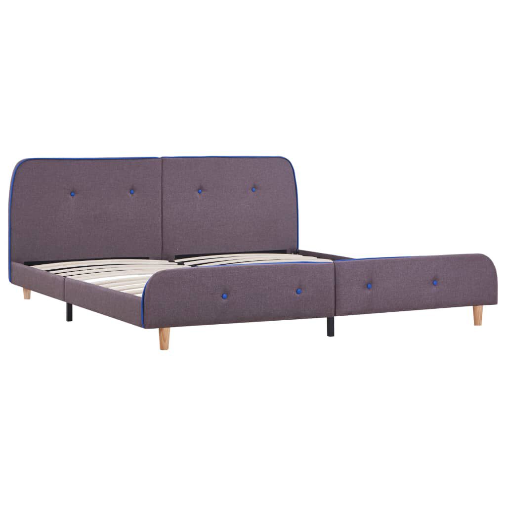 vidaXL Πλαίσιο Κρεβατιού Χρώμα Taupe 160 x 200 εκ. Υφασμάτινο