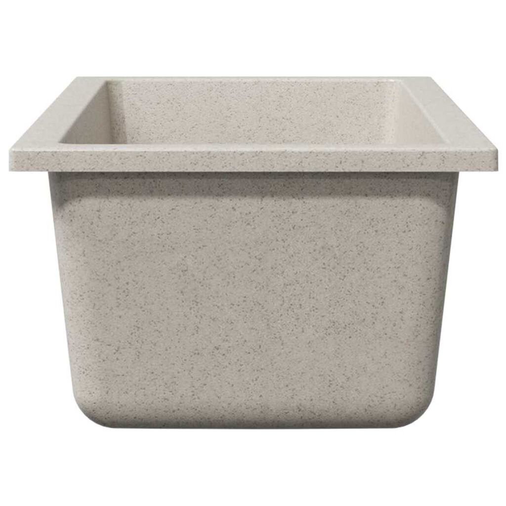 vidaXL Σιντρινο κουζίνας Μπεζ 21 x 44 x 14 εκ. Γρανίτης