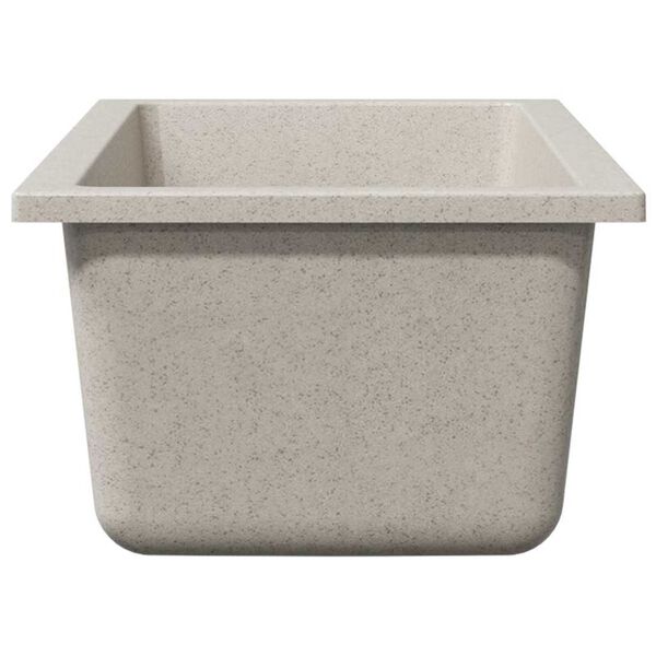 vidaXL Σιντρινο κουζίνας Μπεζ 21 x 44 x 14 εκ. Γρανίτης