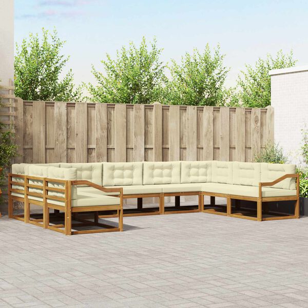 vidaXL &Sigma;&epsilon;&iota;&rho;ά &Kappa;&alpha;&nu;&alpha;&pi;έ &Epsilon;&xi;&omega;&tau;&epsilon;&rho;&iota;&kappa;&omicron;ύ &mu;&epsilon; &mu;&alpha;&xi;&iota;&lambda;ά&rho;&iota; 9 pcs &Phi;&upsilon;&sigma;&iota;&kappa;ό &kappa;&alpha;&iota; &Kappa;&rho;έ&mu;&alpha;