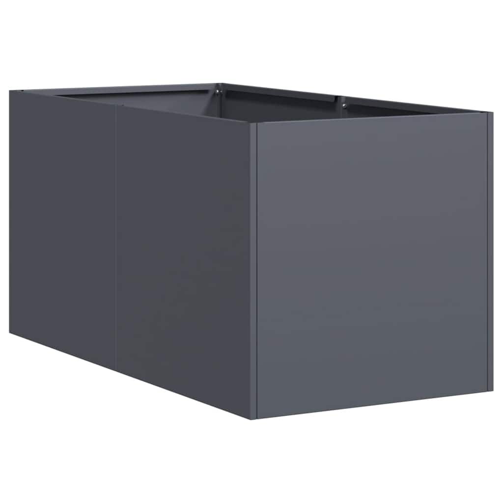 vidaXL Ζαρντινιέρα Ανθρακί 40x80x40 εκ. από Χάλυβα Ψυχρής Έλασης