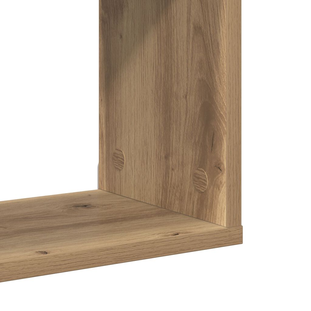 vidaXL Ράφι τοίχου artisan δρυς 100 x 20 x 53 εκ Επεξεργασμένο ξύλο