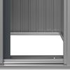 vidaXL Αποθήκη Κήπου Ανθρακί 126x97,5x177 εκ. Γαλβανισμένο Ατσάλι