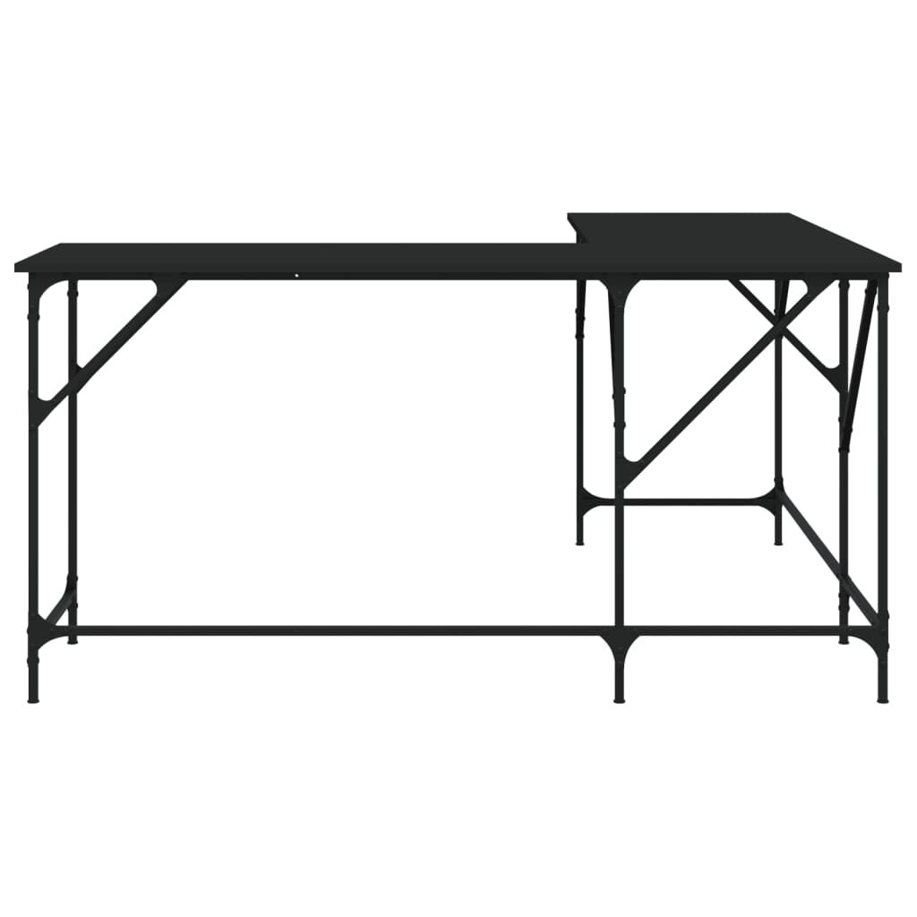 vidaXL Γραφείο Μαύρο 149 x 149 x 75 εκ. από Επεξεργασμένο Ξύλο
