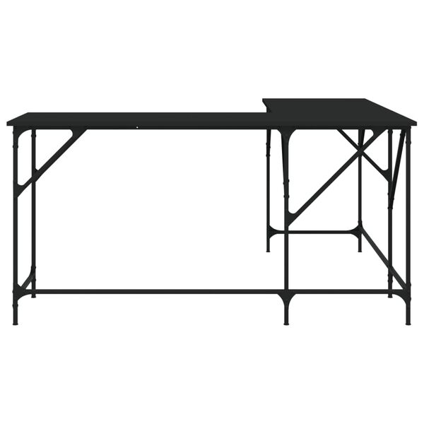 vidaXL Γραφείο Μαύρο 149 x 149 x 75 εκ. από Επεξεργασμένο Ξύλο