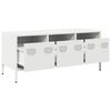 vidaXL Έπιπλο Τηλεόρασης Λευκό 101,5x39x43,5 εκ. Ατσάλι Ψυχρής Έλασης