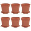 vidaXL &Gamma;&lambda;ά&sigma;&tau;&rho;&epsilon;&sigmaf; &phi;&upsilon;&tau;ώ&nu; 6 pcs &Kappa;&epsilon;&rho;&alpha;&mu;&iota;&delta;ί &Oslash; 17 x 14 &epsilon;&kappa; &Pi;&lambda;&alpha;&sigma;&tau;&iota;&kappa;ό