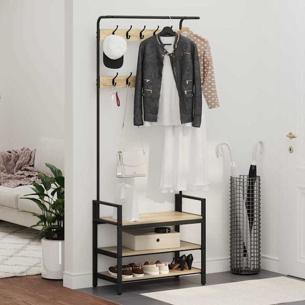 vidaXL &Kappa;&rho;&epsilon;&mu;ά&sigma;&tau;&rho;&alpha; &Delta;&rho;ύ&sigmaf; Sonoma 75 x 34 x 184 &epsilon;&kappa; &Epsilon;&pi;&epsilon;&xi;&epsilon;&rho;&gamma;&alpha;&sigma;&mu;έ&nu;&omicron; &xi;ύ&lambda;&omicron;