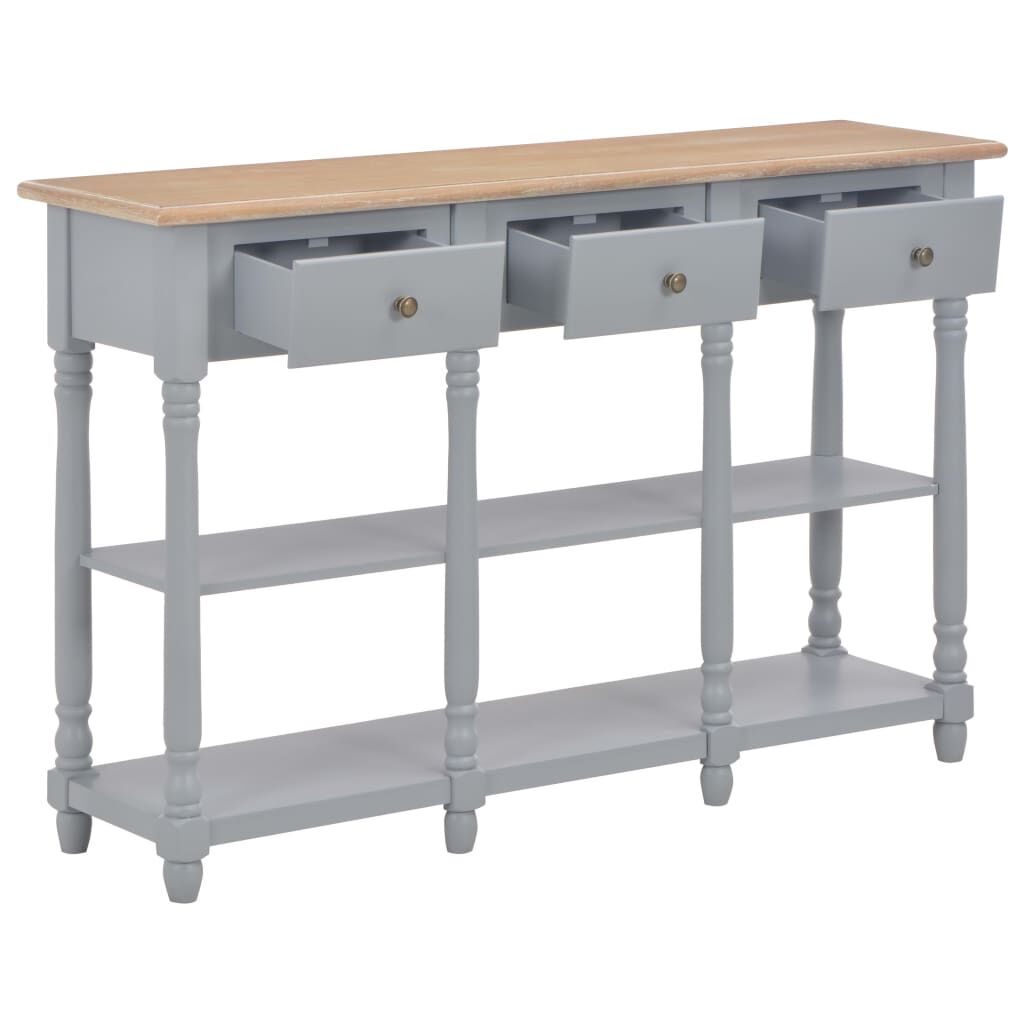 vidaXL Τραπέζι Κονσόλα Γκρι 120 x 30 x 76 εκ. από MDF