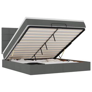 vidaXL &Omicron;&theta;&omega;&mu;&alpha;&nu;&iota;&kappa;ό &kappa;&rho;&epsilon;&beta;ά&tau;&iota; &mu;&epsilon; &sigma;&tau;&rho;ώ&mu;&alpha; & LEDs &Sigma;&kappa;&omicron;ύ&rho;&omicron; &gamma;&kappa;&rho;&iota; 160x200cm ύ&phi;&alpha;&sigma;&mu;&alpha;