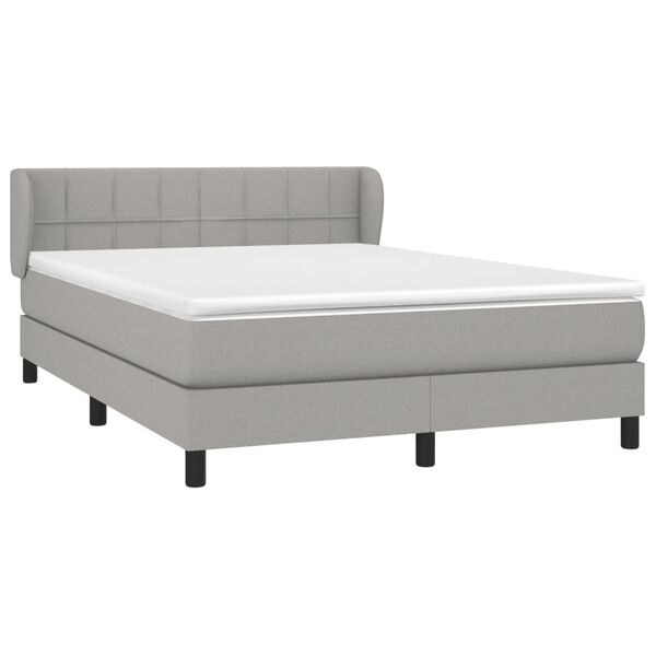 vidaXL &Kappa;&rho;&epsilon;&beta;ά&tau;&iota; Boxspring &mu;&epsilon; &Sigma;&tau;&rho;ώ&mu;&alpha; &Alpha;&nu;&omicron;&iota;&chi;&tau;ό &Gamma;&kappa;&rho;&iota; 140x190 &epsilon;&kappa;. &Upsilon;&phi;&alpha;&sigma;&mu;ά&tau;&iota;&nu;&omicron;