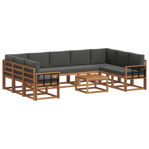 vidaXL &Sigma;&epsilon;&iota;&rho;ά &Kappa;&alpha;&nu;&alpha;&pi;έ &Epsilon;&xi;&omega;&tau;&epsilon;&rho;&iota;&kappa;&omicron;ύ &mu;&epsilon; &mu;&alpha;&xi;&iota;&lambda;ά&rho;&iota; 10 pcs &Phi;&upsilon;&sigma;&iota;&kappa;ό &kappa;&alpha;&iota; &Alpha;&nu;&theta;&rho;&alpha;&kappa;ί