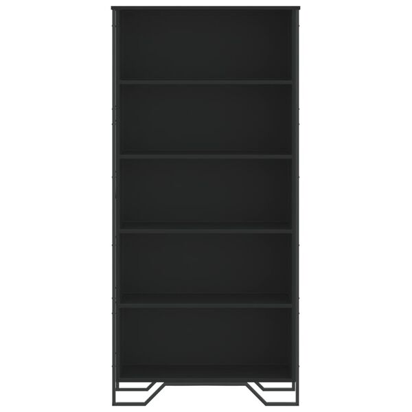 vidaXL Βιβλιοθήκη Μαύρη 80x31x169 εκ. από Επεξεργασμένο Ξύλο