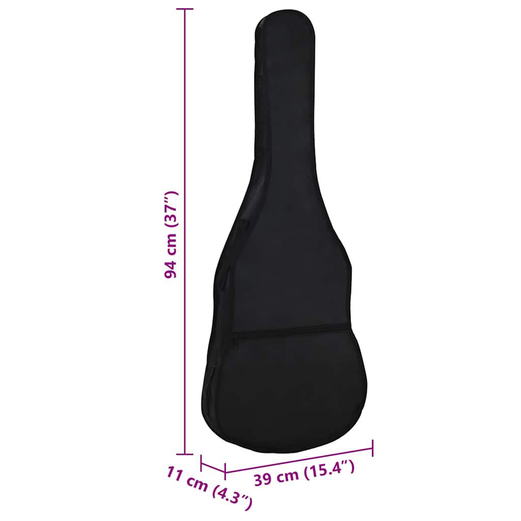 vidaXL Θήκη Κιθάρας για Κλασική Κιθάρα 3/4 (36") Μαύρη 94x35 εκ. Υφασμάτινη