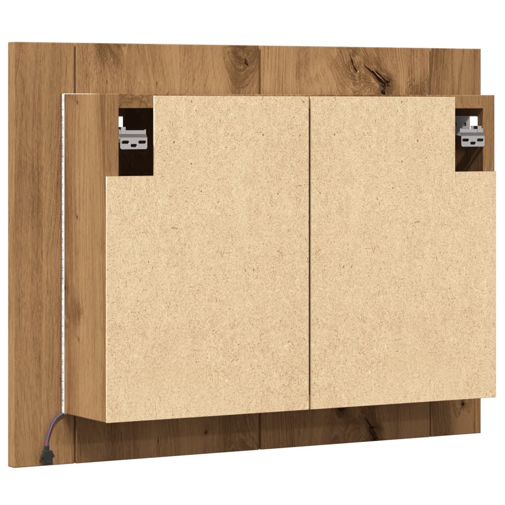 vidaXL Καθρέφτης Ντουλάπι Αρτισιανή Δρυς 60x12x45 εκ. Επεξ. Ξύλο