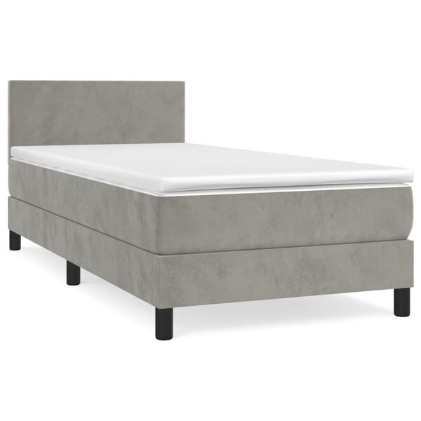 vidaXL &Kappa;&rho;&epsilon;&beta;ά&tau;&iota; Boxspring &mu;&epsilon; &Sigma;&tau;&rho;ώ&mu;&alpha; &Alpha;&nu;&omicron;&iota;&chi;&tau;ό &Gamma;&kappa;&rho;&iota; 80x200 &epsilon;&kappa;. &Beta;&epsilon;&lambda;&omicron;ύ&delta;&iota;&nu;&omicron;