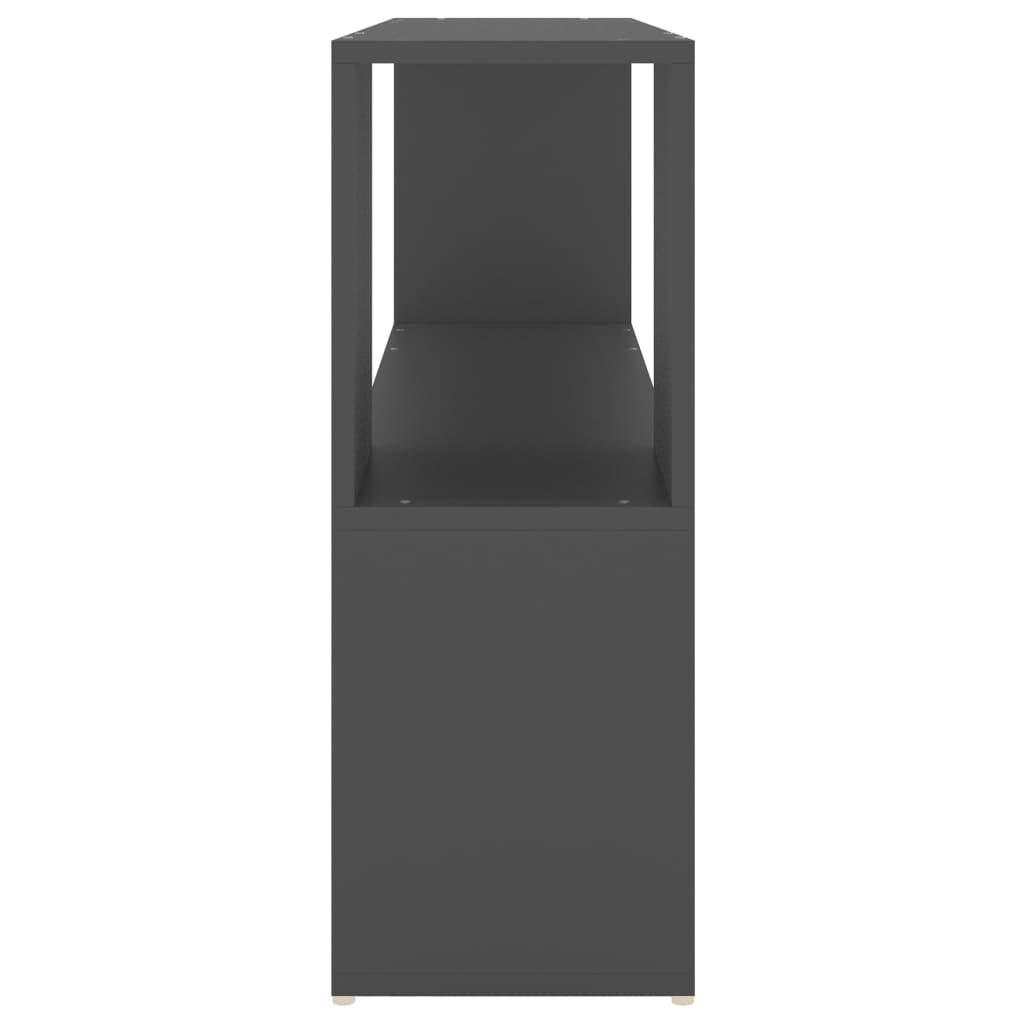 vidaXL Βιβλιοθήκη Γκρι 100 x 24 x 63 εκ. από Μοριοσανίδα