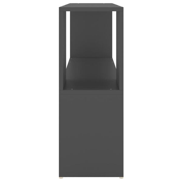 vidaXL Βιβλιοθήκη Γκρι 100 x 24 x 63 εκ. από Μοριοσανίδα