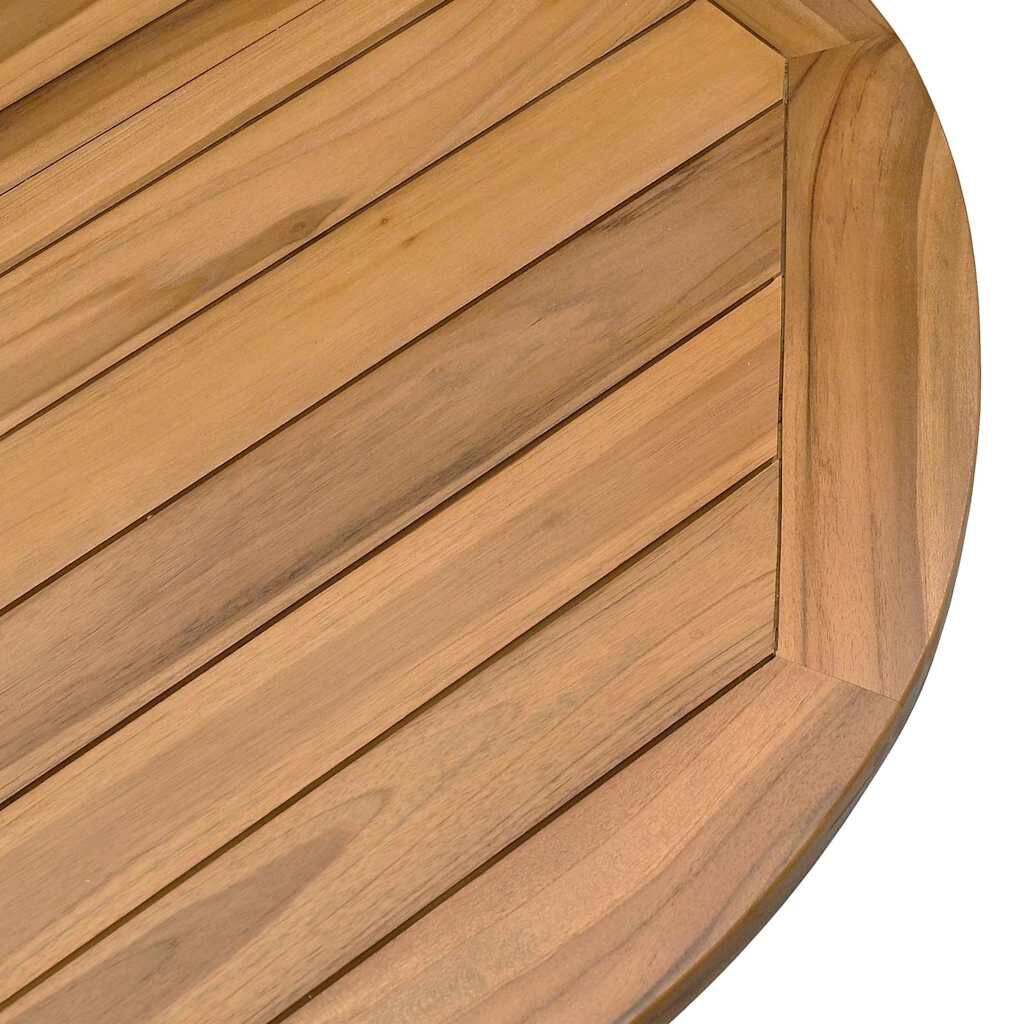 vidaXL Τραπέζι Κήπου Ø109x74 εκ. από Μασίφ Ξύλο Teak