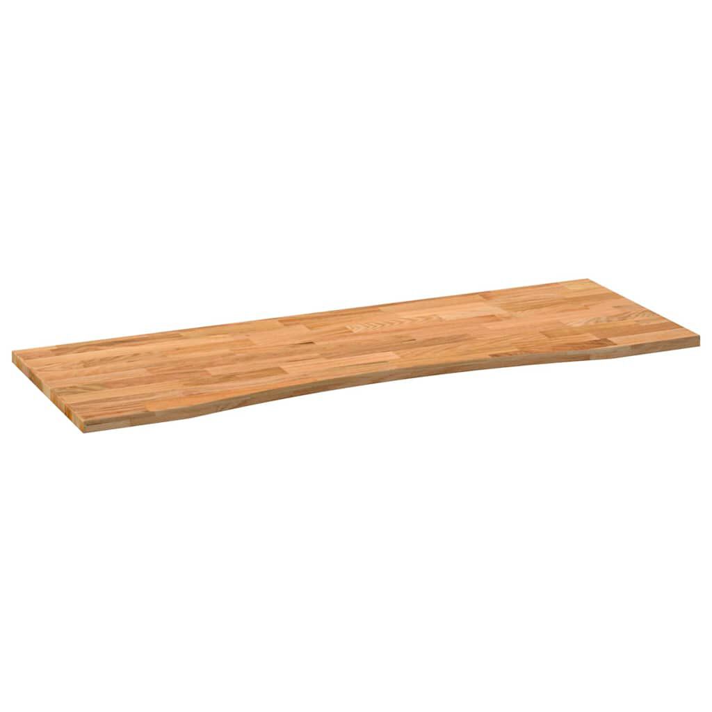 vidaXL Επιφάνεια Τραπεζιού Ορθογώνιος 140x50x2,5 εκ. Μασίφ Ξύλο Δρυός