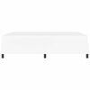 vidaXL Σκελετός κρεβατιού με στρώμα Λευκό 140 x 190 cm Τεχνητό δέρμα