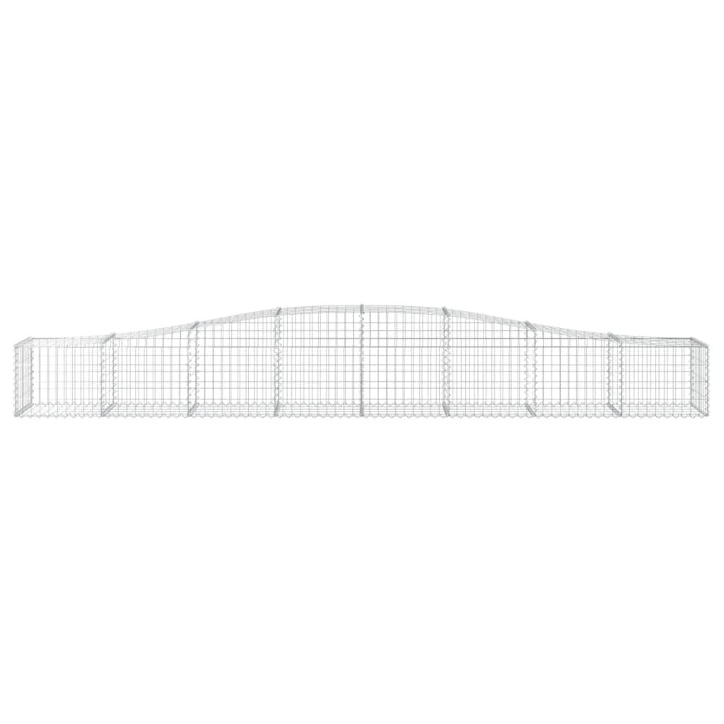 vidaXL Συρματοκιβώτια Τοξωτά 20 τεμ. 400x50x40/60 εκ. Γαλβαν. Ατσάλι