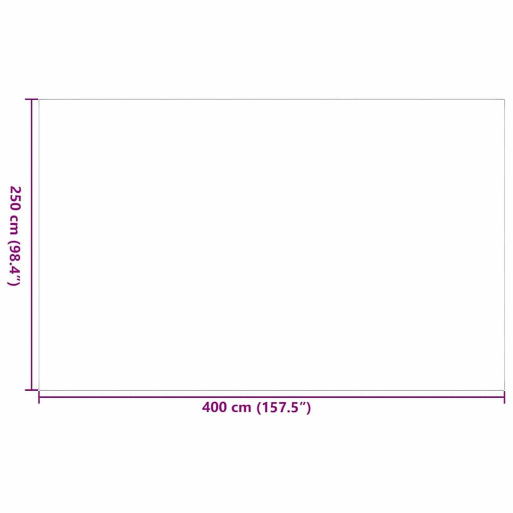 vidaXL Χαλί εξωτερικού χώρου Μαύρο και γκρι 250 x 400 cm PP