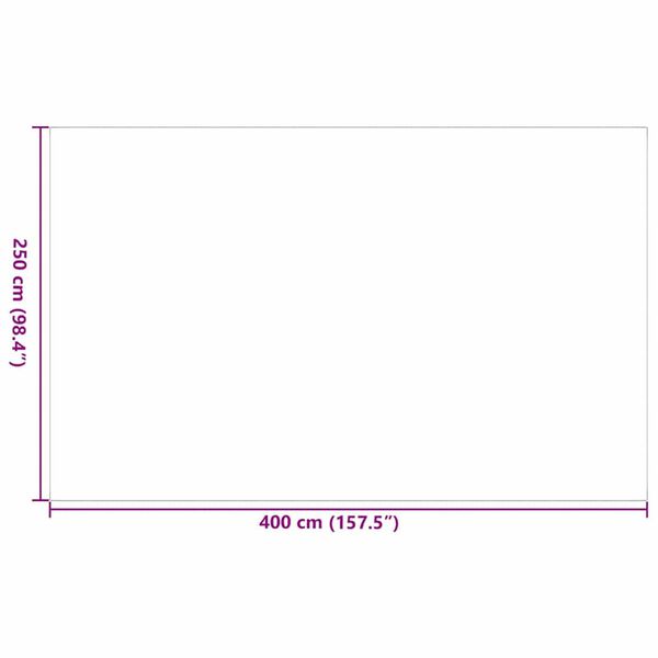 vidaXL Χαλί εξωτερικού χώρου Μαύρο και γκρι 250 x 400 cm PP
