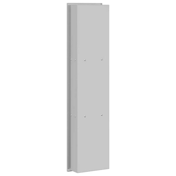 vidaXL Νίτσα Μπάνιου Ασημί 90 x 20 x 9.5 εκ Ανοξείδωτο ατσάλι