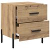 vidaXL &Kappa;&omicron;&mu;&omicron;&delta;ί&nu;&omicron; 2 pcs Artisan Oak 40 x 35 x 47,5 &epsilon;&kappa; &Epsilon;&pi;&epsilon;&xi;&epsilon;&rho;&gamma;&alpha;&sigma;&mu;έ&nu;&omicron; &xi;ύ&lambda;&omicron;