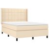 vidaXL &Kappa;&rho;&epsilon;&beta;ά&tau;&iota; Boxspring &mu;&epsilon; &Sigma;&tau;&rho;ώ&mu;&alpha; &Kappa;&rho;&epsilon;&mu; 140x200 &epsilon;&kappa;. &Upsilon;&phi;&alpha;&sigma;&mu;ά&tau;&iota;&nu;&omicron;