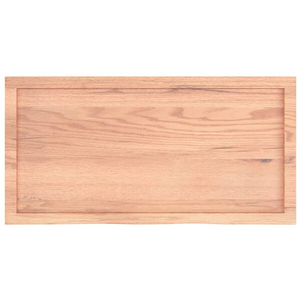 vidaXL Πάγκος Μπάνιου Αν. Καφέ 100x50x(2-6) εκ. Επεξεργ. Μασίφ Ξύλο